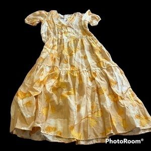 Pink Ripple floral maxi dress